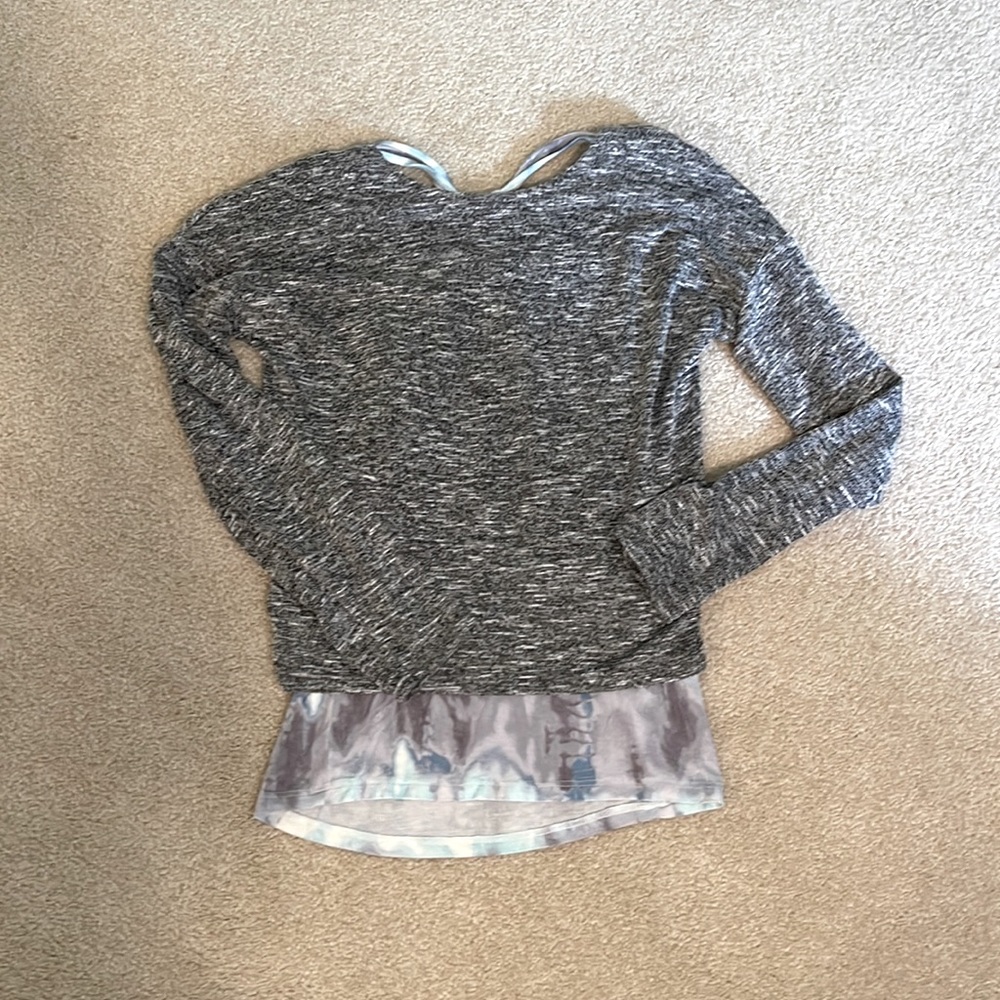 Justice top. 2 in one tank/sweater size 8